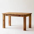 Prostokątny stół z litego drewna sosnowego 120 x 75 x 75 cm, naturalny brąz